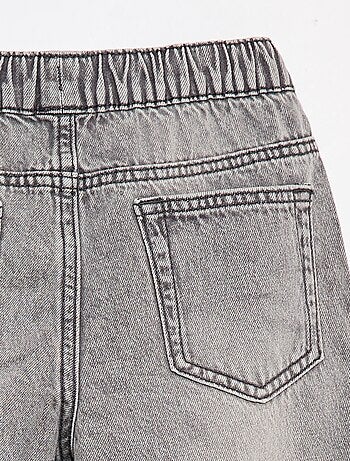 Short en jean élastiqué