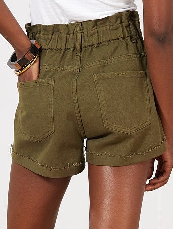 Short en jean élastiqué - Kiabi