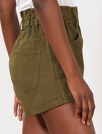 Short en jean élastiqué - Kiabi