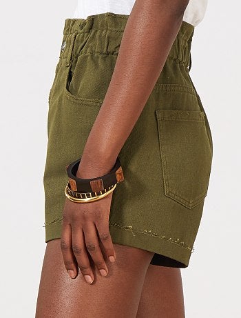 Short en jean élastiqué - Kiabi
