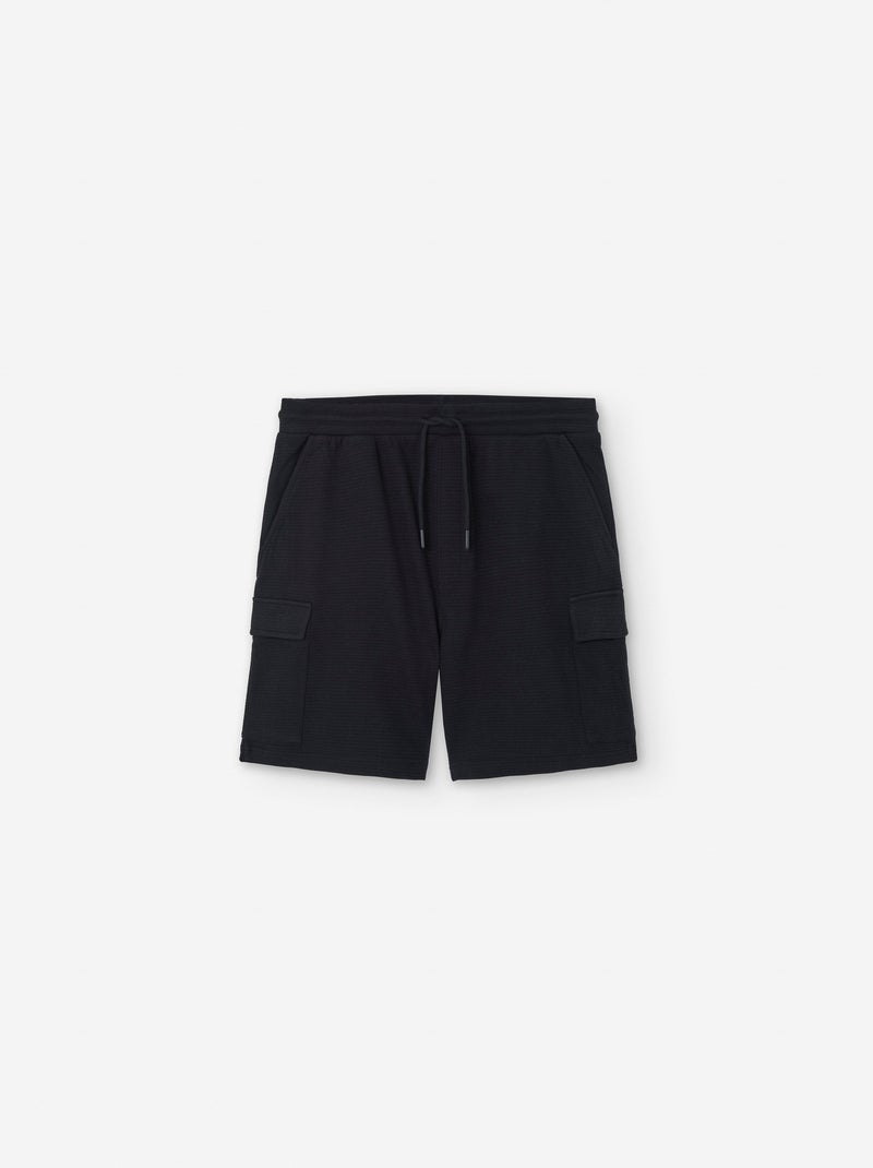Short en Jean en Coton Noir - Kiabi
