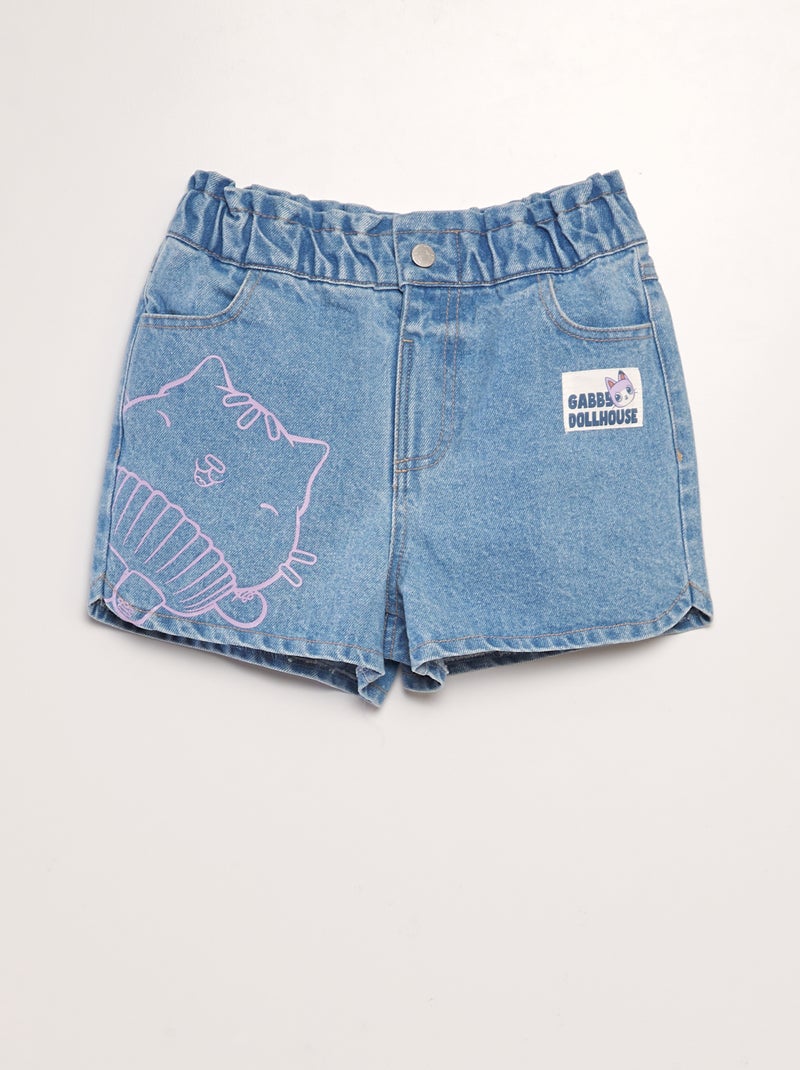 Short en jean 'Gabby et la Maison magique' Bleu - Kiabi