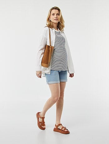 Short en jean grossesse