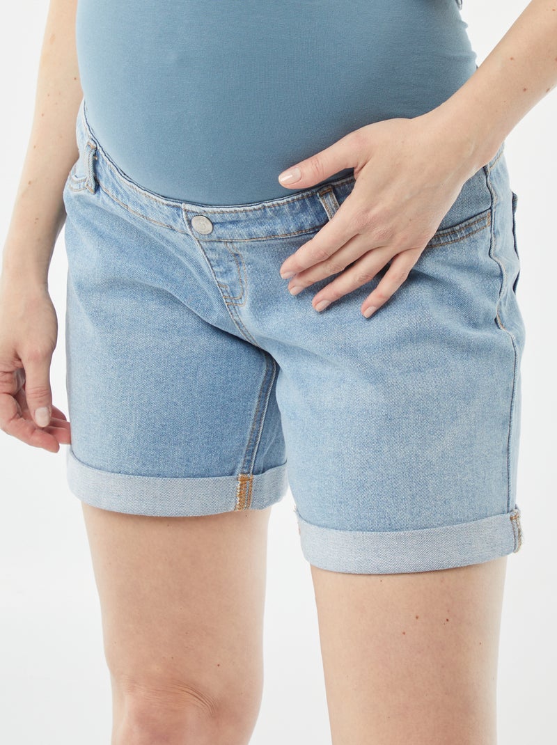Short en jean grossesse BLEU - Kiabi