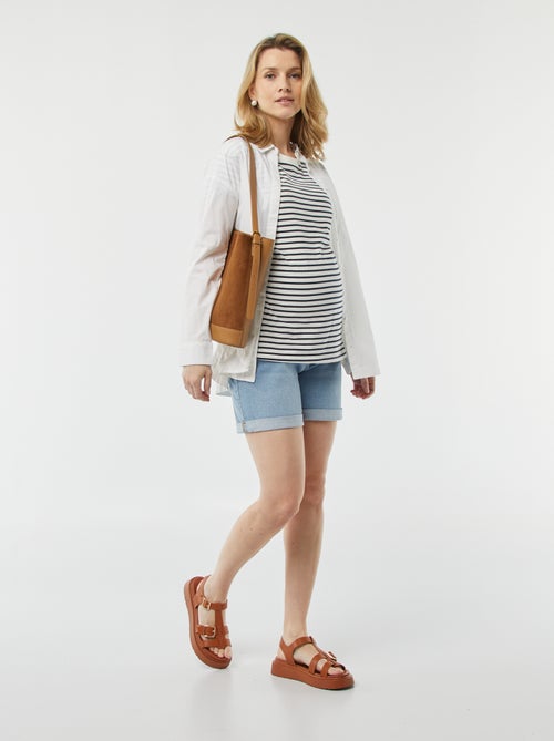 Short en jean grossesse - Kiabi