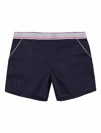 Short en Jean Intersaison Ceinture à Paillettes POUPETTE - La Faute à Voltaire