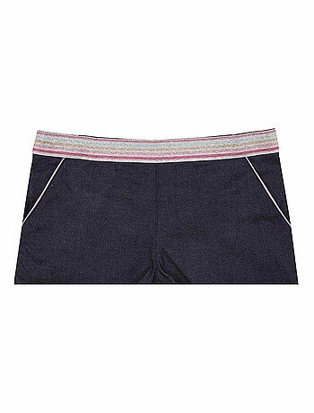 Short en Jean Intersaison Ceinture à Paillettes POUPETTE - La Faute à Voltaire
