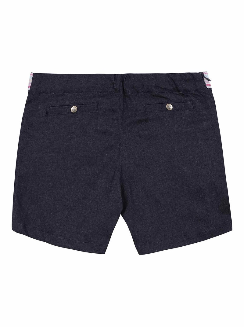 Short en Jean Intersaison   Ceinture à Paillettes  POUPETTE - La Faute à Voltaire Bleu foncé - Kiabi