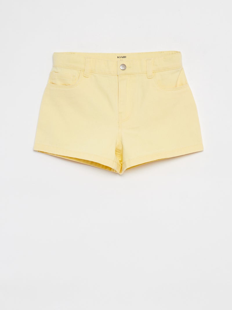 Short en jean Jaune - Kiabi