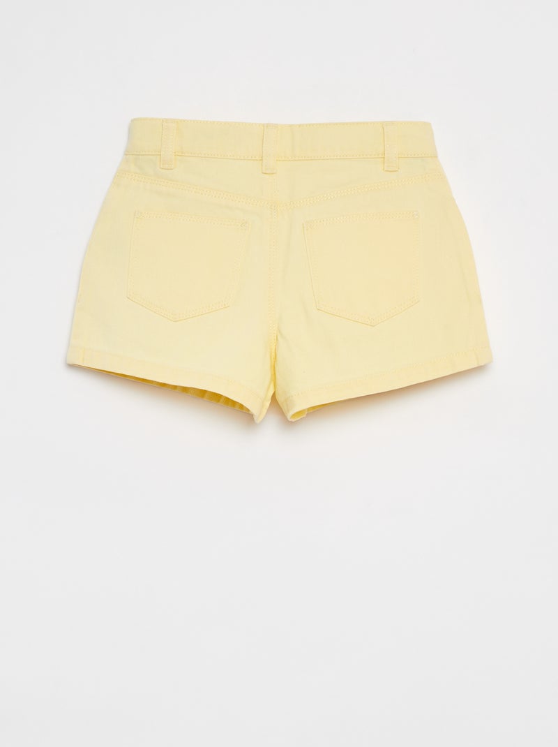 Short en jean Jaune - Kiabi