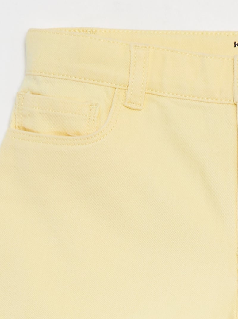 Short en jean Jaune - Kiabi