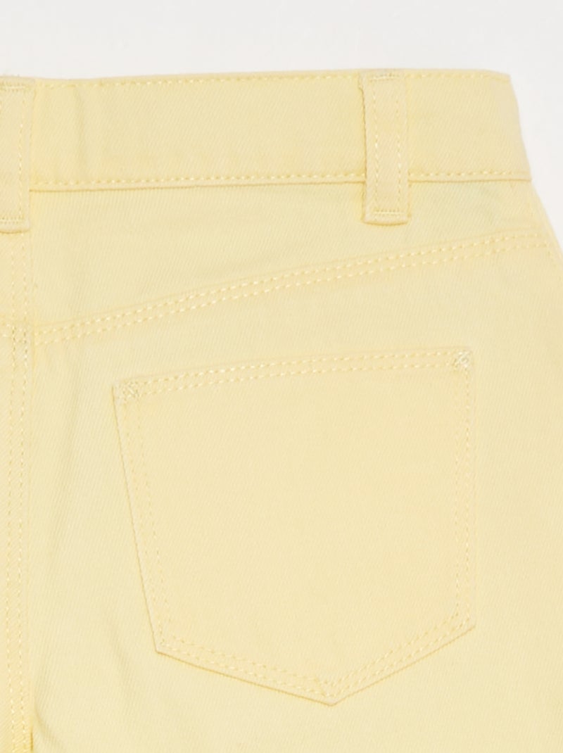 Short en jean Jaune - Kiabi