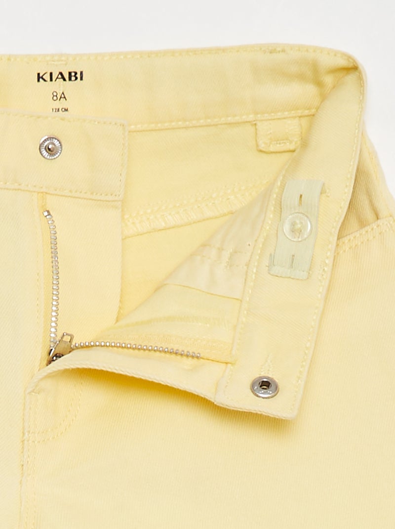 Short en jean Jaune - Kiabi