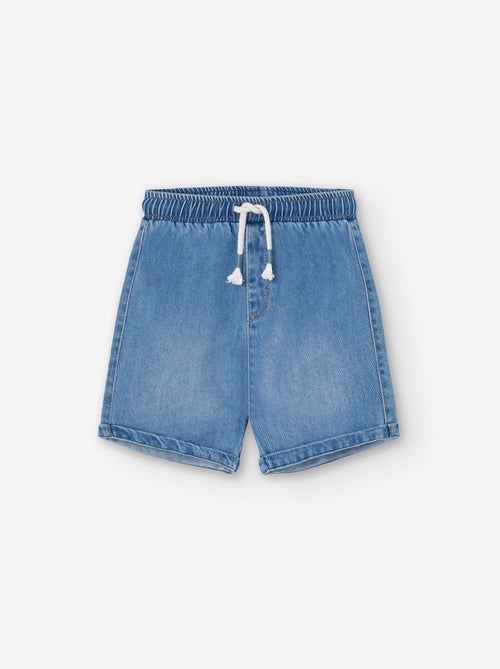 Short en Jean Léger avec Cordon - Kiabi
