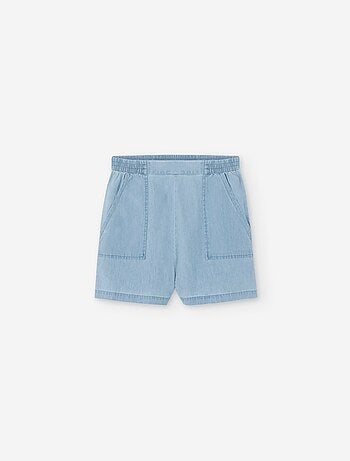 Short en Jean Léger avec Taille Élastique