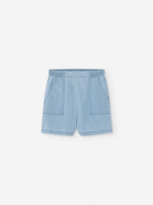 Short en Jean Léger avec Taille Élastique - Kiabi
