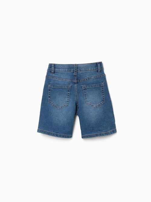 Short en jean midi avec cinq poches - Kiabi