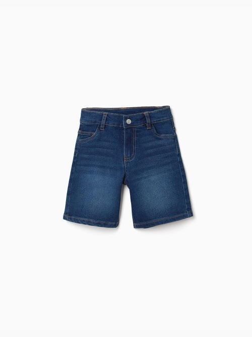 Short en jean midi avec cinq poches - Kiabi