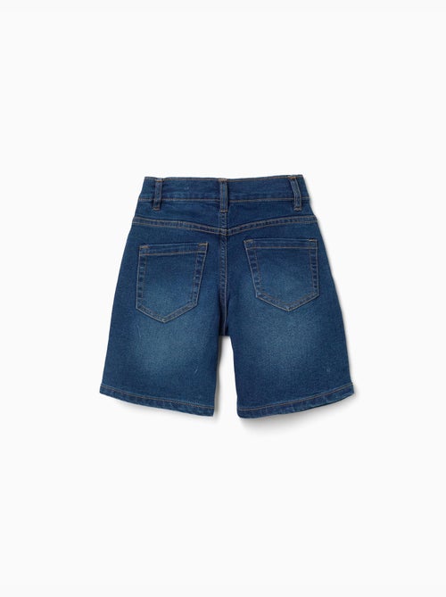 Short en jean midi avec cinq poches - Kiabi