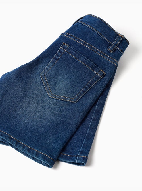 Short en jean midi avec cinq poches - Kiabi
