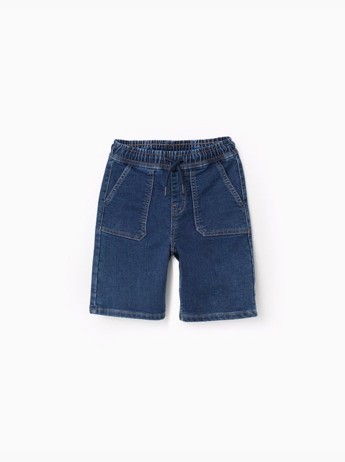 Short en jean midi avec cordon de serrage - Kiabi