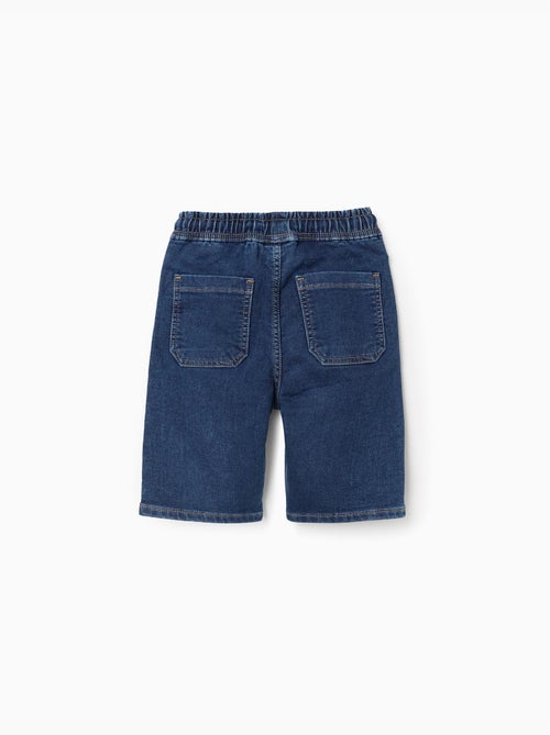Short en jean midi avec cordon de serrage - Kiabi