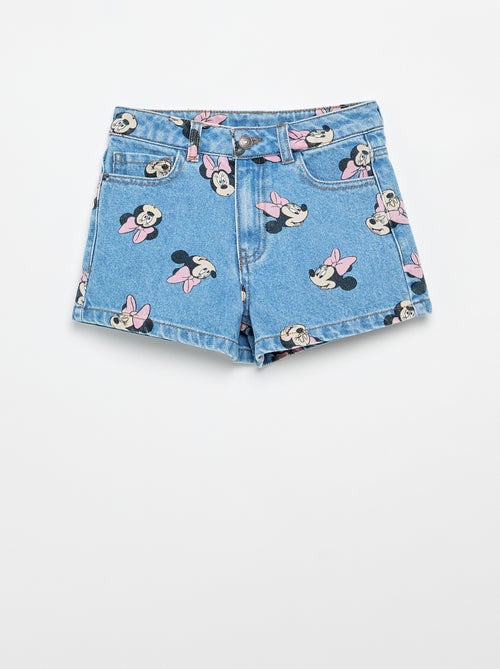 Short en jean 'Minnie' 'Disney' - Kiabi Short en jean 'Minnie' 'Disney' - Kiabi