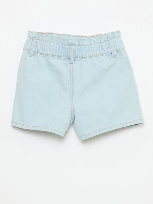Short en jean paper bag - Kiabi