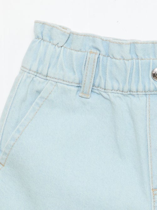 Short en jean paper bag - Kiabi