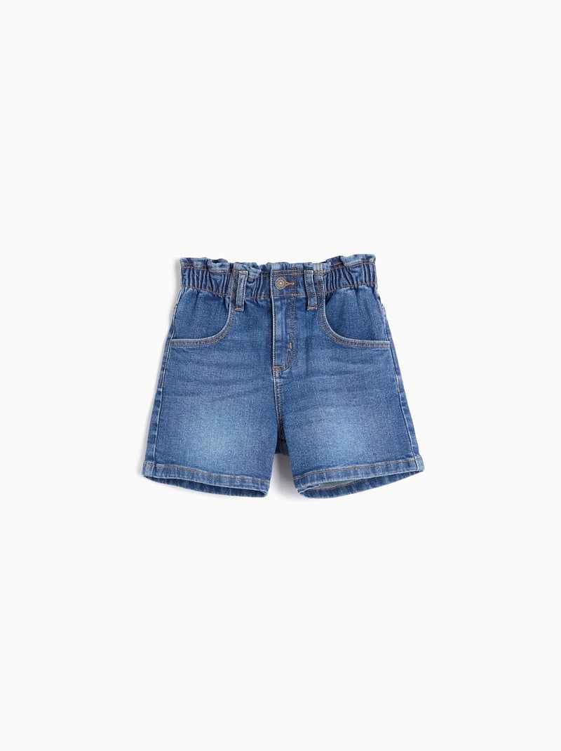 Short en jean paperbag MO Fashion Bleu - Kiabi