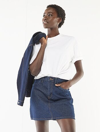 Short en jean poches tressées