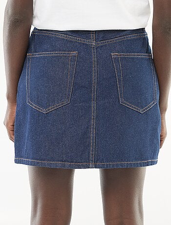 Short en jean poches tressées