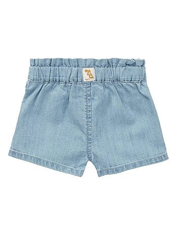 Short en Jean pour Bébé Fille en Coton BCI