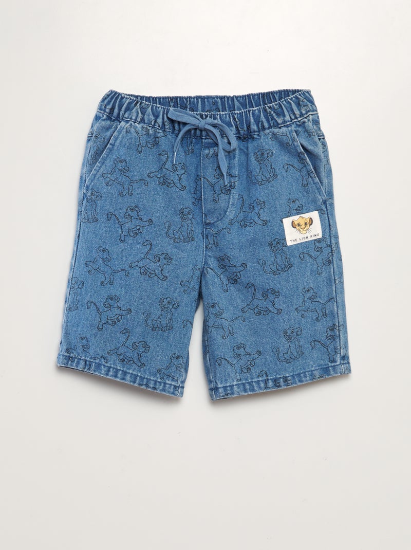 Short en jean 'Roi Lion' Bleu - Kiabi