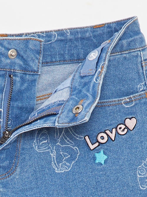 Short en jean 'Stitch' - Kiabi