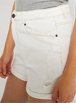 Short En Jean Wrangler Femme - Taille 12 - Coupe Haute (high-rise) - Occasion Très Bon état