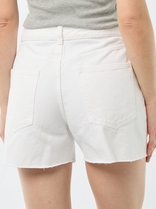 Short en jean taille haute - Kiabi