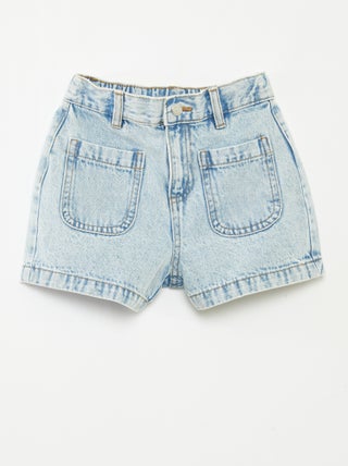 Short en jean taille haute