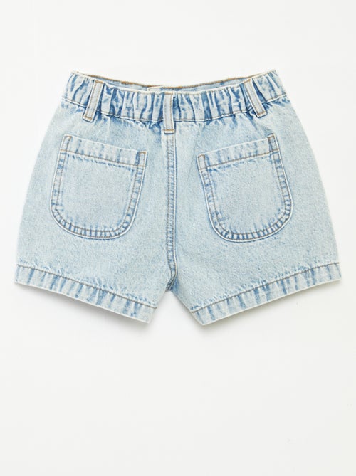 Short en jean taille haute - Kiabi