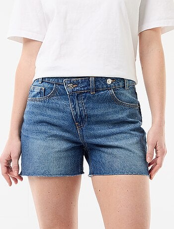 Short en jean taille haute