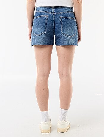 Short en jean taille haute