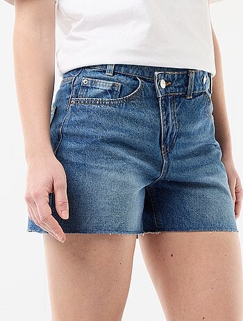 Short en jean taille haute