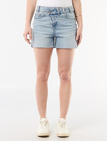 Short en jean taille haute