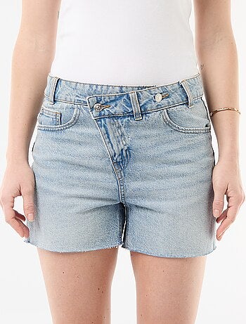 Short en jean taille haute