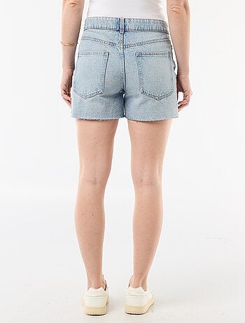 Short en jean taille haute
