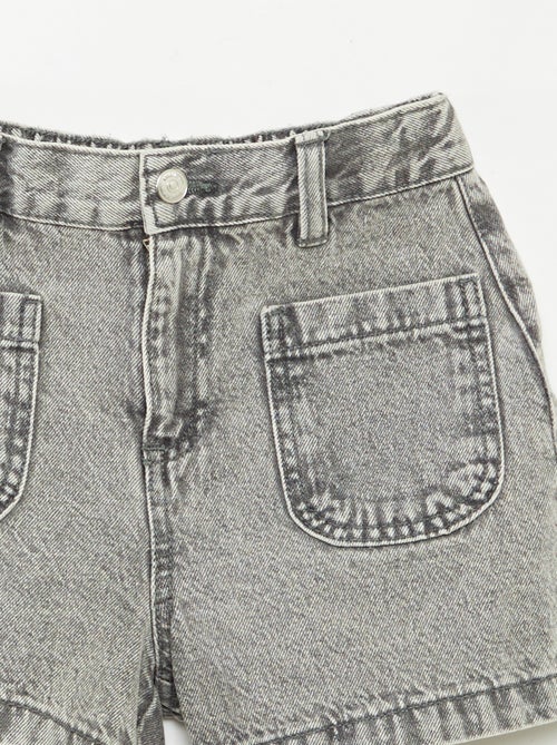 Short en jean taille haute - Kiabi