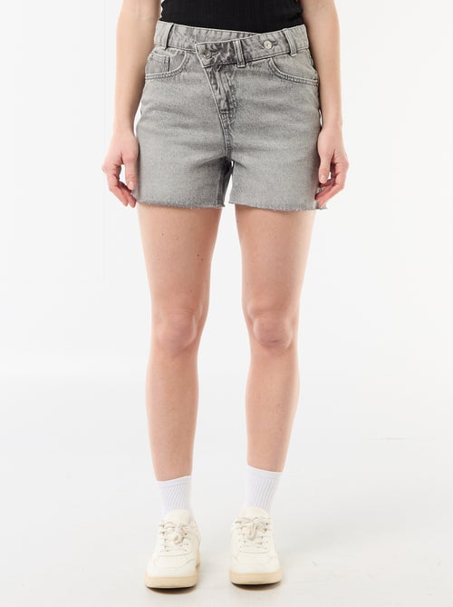 Short en jean taille haute - Kiabi