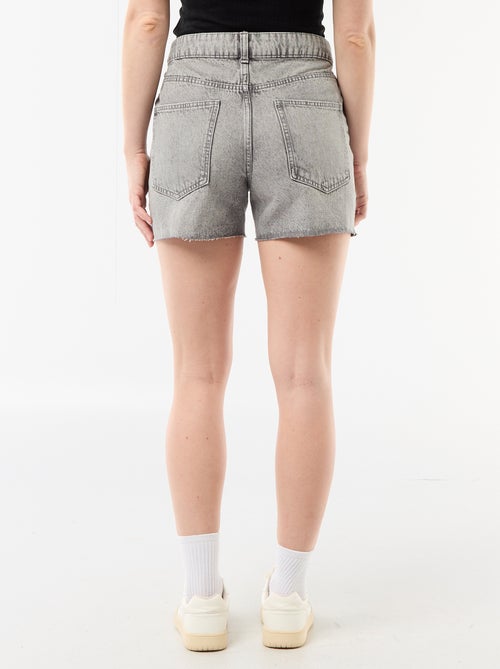 Short en jean taille haute - Kiabi