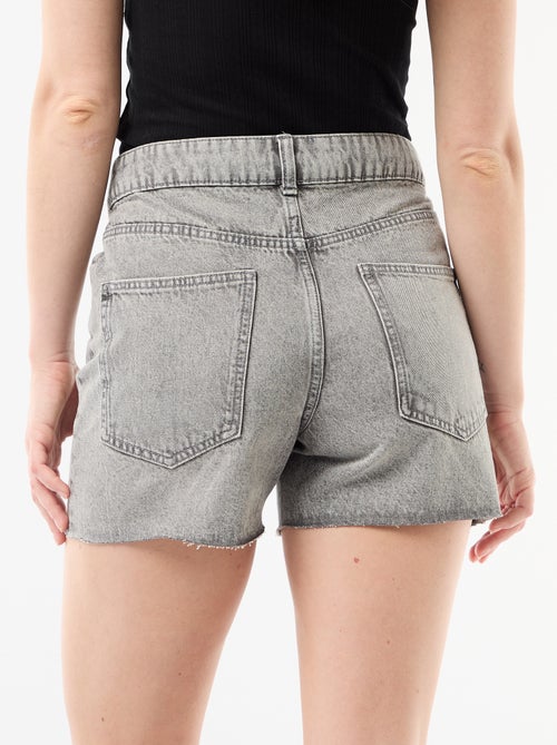 Short en jean taille haute - Kiabi