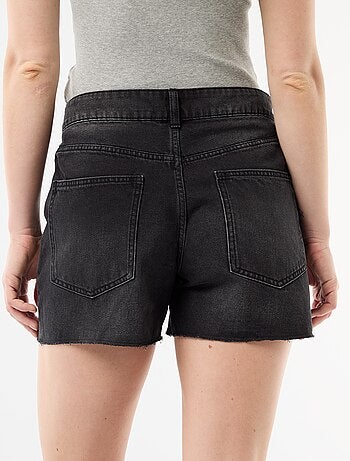 Short en jean taille haute